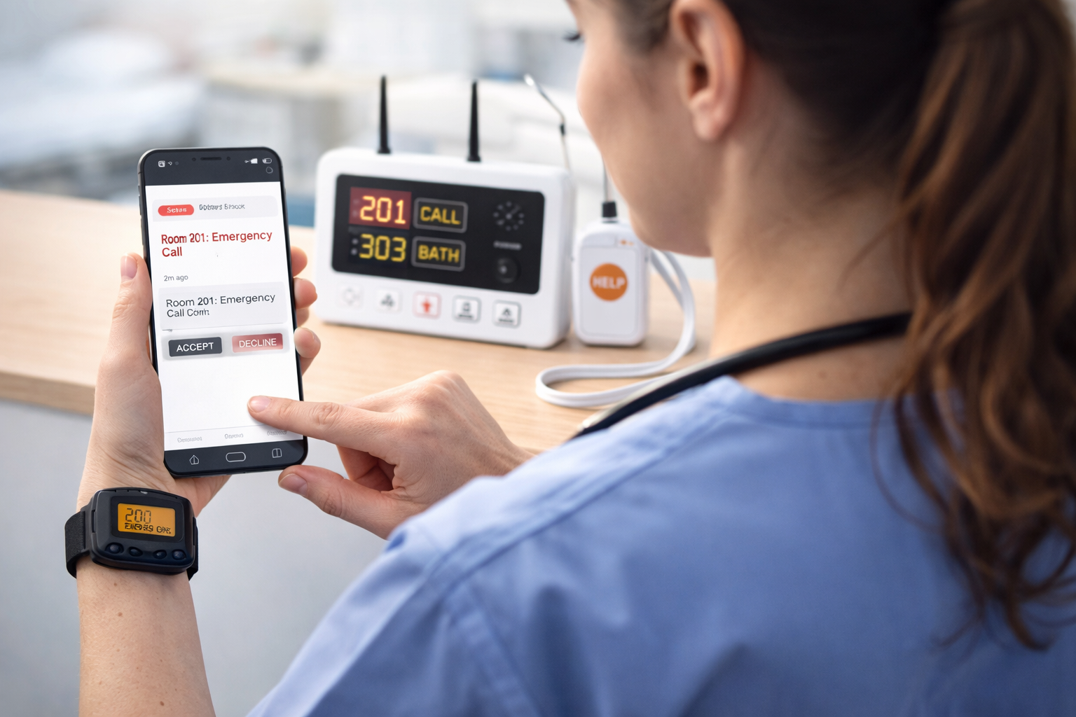 Wireless nurse call system for SDA and home care Australia by CallAid and Indigo Care